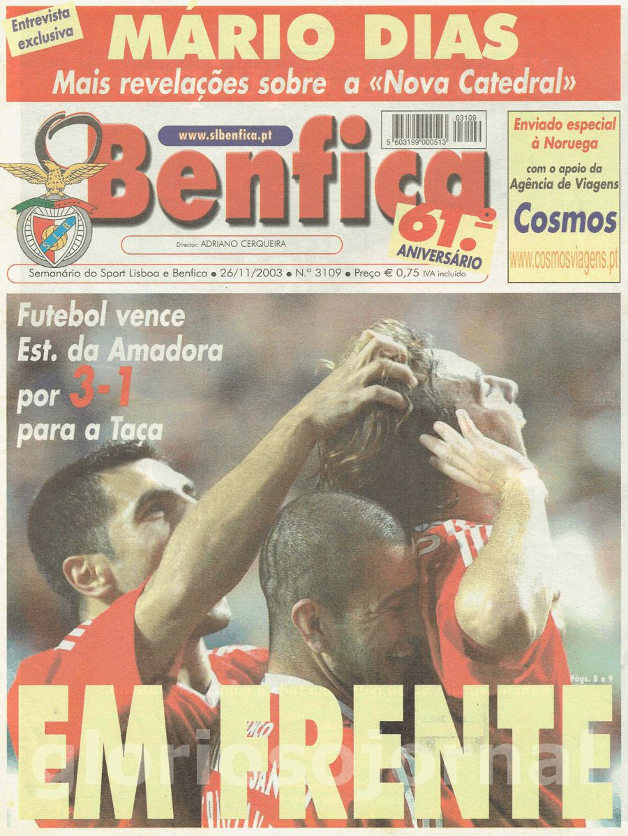 jornal o benfica 3109 2003-11-26